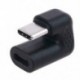U-alakú, 180 fokos derékszögű USB 3.1 Type C dugasz-alj USB-C átalakító adapter okostelefonhoz Samsung Xiaomi Huaweihez