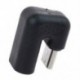 U-alakú, 180 fokos derékszögű USB 3.1 Type C dugasz-alj USB-C átalakító adapter okostelefonhoz Samsung Xiaomi Huaweihez