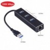 Szín: 3 usb 100M - 1000 Mbps USB Gigabit Ethernet adapter 3 portos USB 3.0 HUB USB Rj45 Lan internet hálózati kártya Macbook