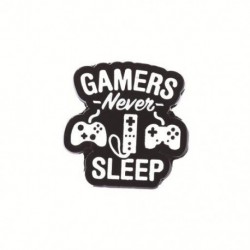 Fém színe: XZ4164 - 10 DB / LOT Gamer Zománc Pin Gaming Idézet Bross Video Game Player Teen Boys Kalap ing Fém Kitűzők