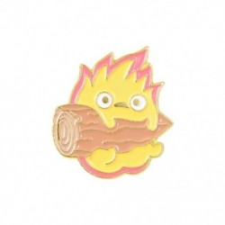 Fém színe: XZ2661 - 10 DB / LOT Gyermekkori Anime Zománc Pin Sárkány Haku Chihiro Szén Calcifer Jiji Bross Cseppjelvény