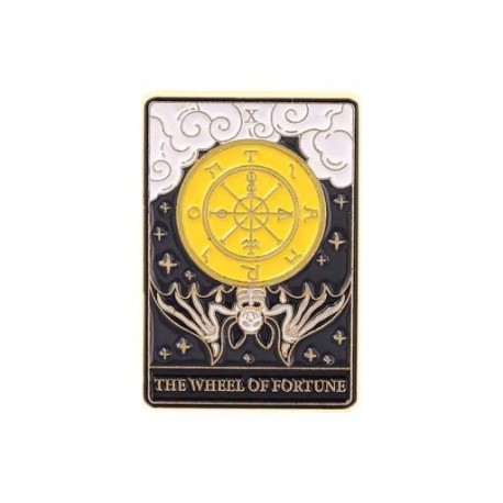 Fém színe: XZ5247 - Tarot zománctűk Egyedi Sun Moon Csillagok Gótikus Csontváz Szerető Brossok Fűtő Jelvények Táska