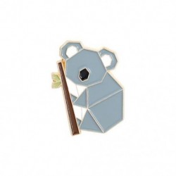 Fém színe: XZ3469 - Origami állati zománctű Egyedi róka panda koala alpaka nyúl brosstáska ruhák hajtóka kitűző