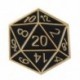 Fém színe: XZ2050 - DnD Dungeon Master Dungeon és Dragon Zománcozott tű ötvözet bross csomag ruha hajtóka tű D20