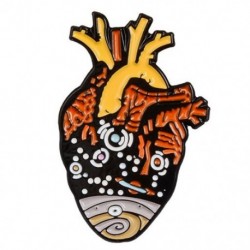 Fém színe: XZ2197 - Szív bross Koponya Bross Szivárvány Védelem Szív Óceán Szív Összetört Szerelem Szív