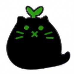 Fém színe: XZ7224 - punk Stílus Kis Rajzfilm Aranyos Fekete Macska Forma Fém Zománc Bross Divat Kreatív Állat Kitűző