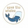 Fém színe: XZ4694 - Bálna bross Tengeri állat bross Save Ocean Save Bálnazománc Ruházati Kiegészítők Hátizsák Bross