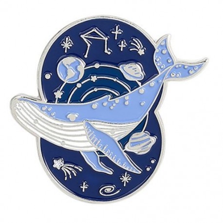 Fém színe: XZ2980 - Bálna bross Tengeri állat bross Save Ocean Save Bálnazománc Ruházati Kiegészítők Hátizsák Bross