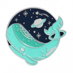 Fém színe: XZ3009 - Bálna bross Tengeri állat bross Save Ocean Save Bálnazománc Ruházati Kiegészítők Hátizsák Bross