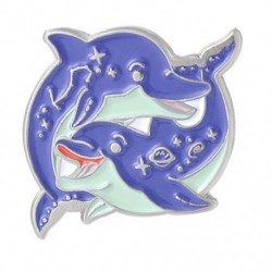 Fém színe: XZ4421 - Bálna bross Tengeri állat bross Save Ocean Save Bálnazománc Ruházati Kiegészítők Hátizsák Bross