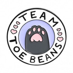 Fém színe: XZ3330 - Rajzfilm Macska Mancs Bross Cica Kávé Csillag Macska Ábécé Kerek Olajötvözet Ruházat