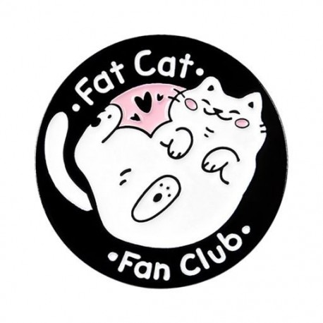 Fém színe: XZ2531 - Rajzfilm Macska Mancs Bross Cica Kávé Csillag Macska Ábécé Kerek Olajötvözet Ruházat