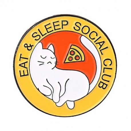 Fém színe: XZ4142 - Rajzfilm Macska Mancs Bross Cica Kávé Csillag Macska Ábécé Kerek Olajötvözet Ruházat