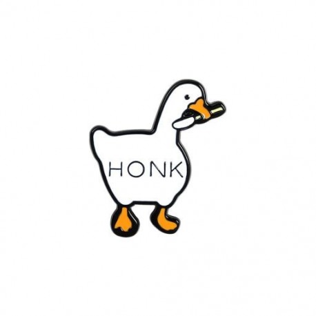 Fém színe: XZ3106 - 10Styles Honk Honk Zománctű Egyedi pajkos liba brosstáska hajtóka Rajzfilm Vicces Állatjelvény