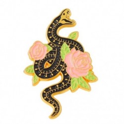 Fém színe: XZ5957 - Fekete kígyók zománctűk Egyedi Virágok Szőlő Holdfázis Fitták hajtóka Jelvények Gótikus Állat