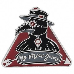 Fém színe: XZ2982 - Pestis orvos csőrötvözet cowboy jelvény kreatív vad varjú bross tű Rajzfilm bross hajtóka tűk