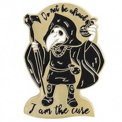 Fém színe: XZ3002 - Pestis orvos csőrötvözet cowboy jelvény kreatív vad varjú bross tű Rajzfilm bross hajtóka tűk