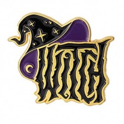 Fém színe: Xz4049 - Varázsló sapka bross Kreatív varázsló macska Halloween boszorkány tök alakú bross ruházat