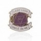 Fém színe: CC1147 - D20 oldalú kocka Dungeons és Dragons Zománc Pin LADY LUCK, SMILE ON ME Bross Cseppjelvény nőknek