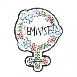 Fém színe: XZ6878 - Girl Power zománctűk Egyedi feminizmus brossok Önszeretet A jövő női hajtóka Jelvények Idézetek