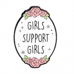 Fém színe: XZ6880 - Girl Power zománctűk Egyedi feminizmus brossok Önszeretet A jövő női hajtóka Jelvények Idézetek
