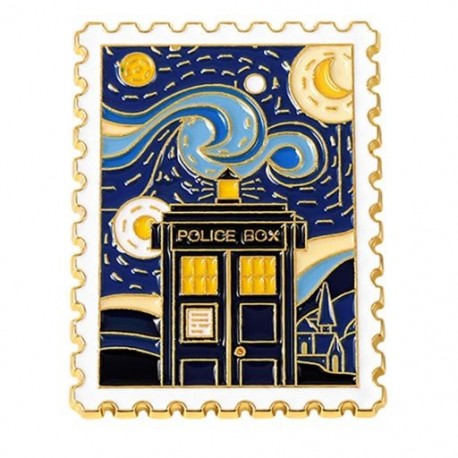Fém színe: XZ5825 - Van Gogh olajfestmény bross Van Gogh bross galaxis bross csillag Hold Napraforgó fibula Art bross Van