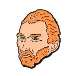 Fém színe: XZ1762 - Van Gogh olajfestmény bross Van Gogh bross galaxis bross csillag Hold Napraforgó fibula Art bross Van