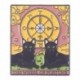 Fém színe: XZ6445 - Punk stílusú Tarot sorozat Bross Hold Nap Csillag Bross Koponya Festék Halloween Ruházat