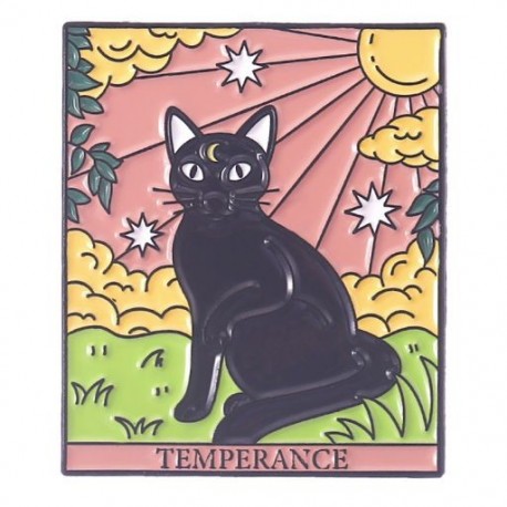 Fém színe: XZ6446 - Punk stílusú Tarot sorozat Bross Hold Nap Csillag Bross Koponya Festék Halloween Ruházat