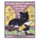 Fém színe: XZ6447 - Punk stílusú Tarot sorozat Bross Hold Nap Csillag Bross Koponya Festék Halloween Ruházat