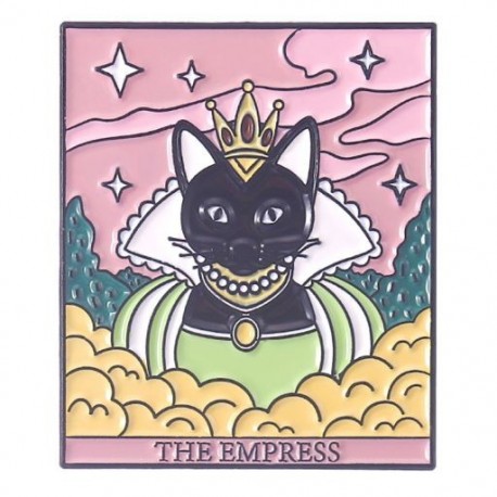 Fém színe: XZ6448 - Punk stílusú Tarot sorozat Bross Hold Nap Csillag Bross Koponya Festék Halloween Ruházat