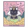 Fém színe: XZ6448 - Punk stílusú Tarot sorozat Bross Hold Nap Csillag Bross Koponya Festék Halloween Ruházat