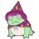 Fém színe: XZ5348 - Béka bross epervarázs Halloween varázsló sapka karácsonyi középső ujj béka ruházat