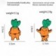 Fém színe: CC717 - Aranyos narancssárga sárgarépa Mester brossok Testépítés Sárgarépa Férfi Bikini Retek Zománc Pins
