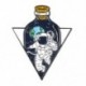 Fém színe: XZ2223 - Space Series Bross Astronaut Planet Rocket Starry Sky Fém bross Hátizsák Ruházat Kiegészítők Bross