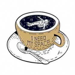 Fém színe: XZ2241 - Space Series Bross Astronaut Planet Rocket Starry Sky Fém bross Hátizsák Ruházat Kiegészítők Bross