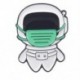 Fém színe: XZ5443 - Space Series Bross Astronaut Planet Rocket Starry Sky Fém bross Hátizsák Ruházat Kiegészítők Bross