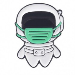 Fém színe: XZ5443 - Space Series Bross Astronaut Planet Rocket Starry Sky Fém bross Hátizsák Ruházat Kiegészítők Bross