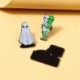 Fém színe: CC121 - Funny Alien And Ghost Enamel Pin Alien ET &quot Akarsz hallani egy történetet?&quot  Bross hajtóka