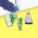 Fém színe: CC123 - Funny Alien And Ghost Enamel Pin Alien ET &*39 Akarsz hallani egy történetet?&*39  Bross hajtóka