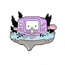 Fém színe: XZ2310 - Game Machine Enamel Pins A JÁTÉK VÉGE! Játékos Kézi játékvezérlő Bross Retro Game Lovers Pins