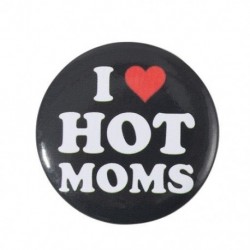 Fém színe: XZ6372 - I Love Hot Moms jelvény személyre szabható puha gombtű férfi női bross sapka Rajzfilm kitűző