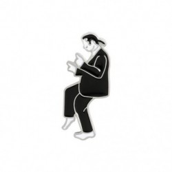 Fém színe: XZ3521 - Fekete-piros stílusú brossok Pulp Fiction Vintage Hangszer Zománc Pin Egyedi Fonográf Harmonika Gitár