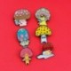 Fém színe: CC2255 - Rajzfilm Gomba Baba Zománc Pins Paper Plane Rock énekes Gitár Angyal Szárny Gombafej Bross Csepp