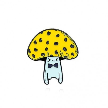 Fém színe: CC2258 - Rajzfilm Gomba Baba Zománc Pins Paper Plane Rock énekes Gitár Angyal Szárny Gombafej Bross Csepp