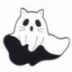 Fém színe: XZ5272 - Ghost Bross Ghost Cat bross Halloween Ghost Grave Ruházat Kiegészítők Hátizsák Bross Jelvény