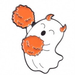 Fém színe: XZ5276 - Ghost Bross Ghost Cat bross Halloween Ghost Grave Ruházat Kiegészítők Hátizsák Bross Jelvény