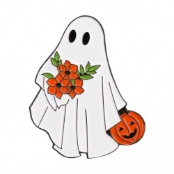 Fém színe: XZ6793 - Ghost Bross Ghost Cat bross Halloween Ghost Grave Ruházat Kiegészítők Hátizsák Bross Jelvény
