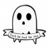 Fém színe: XZ3813 - Ghost Bross Ghost Cat bross Halloween Ghost Grave Ruházat Kiegészítők Hátizsák Bross Jelvény
