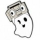 Fém színe: XZ3815 - Ghost Bross Ghost Cat bross Halloween Ghost Grave Ruházat Kiegészítők Hátizsák Bross Jelvény